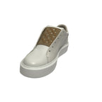 Sneaker Apepazza senza lacci Paris in pelle white/ gold DS22AP10 S2PIMP16