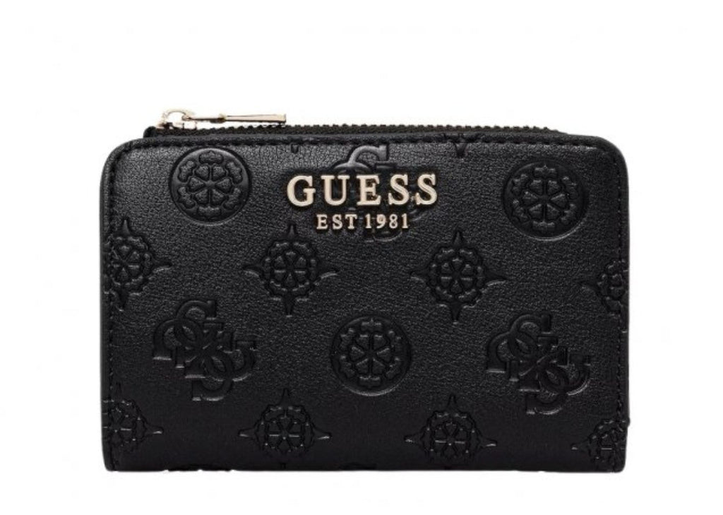 Portafoglio donna Guess Phoebe zip around card case black A26GU18 PD9665156