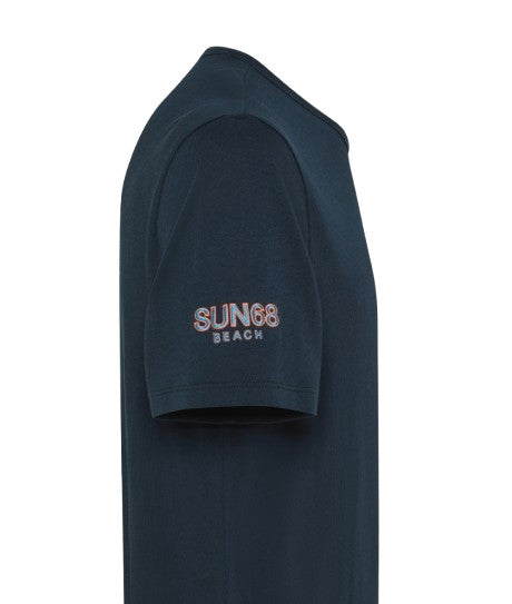 T-shirt uomo Sun68 navy blue ES25SU03 T35140