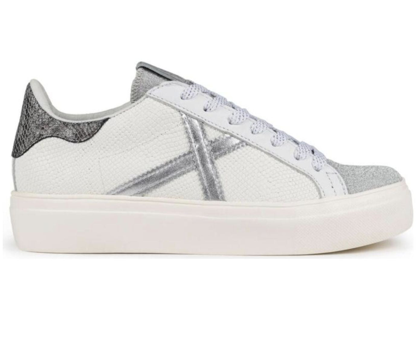 Scarpe donna Munich sneaker Rete Sky 73 pelle/ ecopelle bianco/ silver D25MU13 8085073