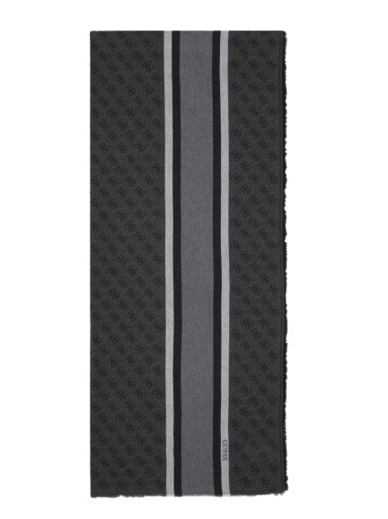 Sciarpa Guess Warsaw 4G coal multilogo CS25GU01 AM9492POL03