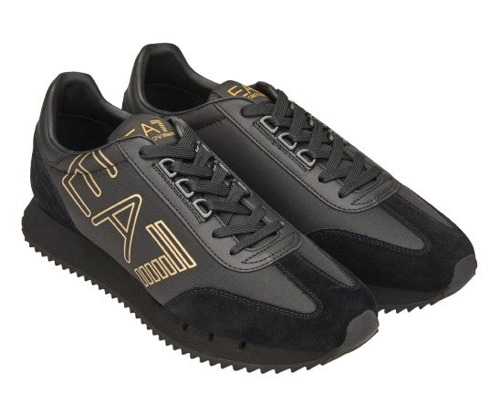Sneaker EA7 Emporio Armani training nero/gold US25EA05 X8X101