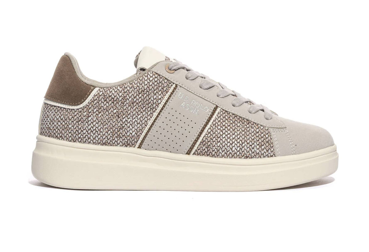 Sneaker U.S. POLO Caius001 beige uomo US25UP21