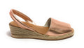 Sandalo minorchina Ska Shoes fondo corda Creta tc 40 laminato rosa DS22SK22
