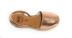 Sandalo minorchina Ska Shoes fondo corda Creta tc 40 laminato rosa DS22SK22