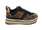 Scarpe donna sneaker Gold&gold ecopelle leopardato D23GG34 GB519