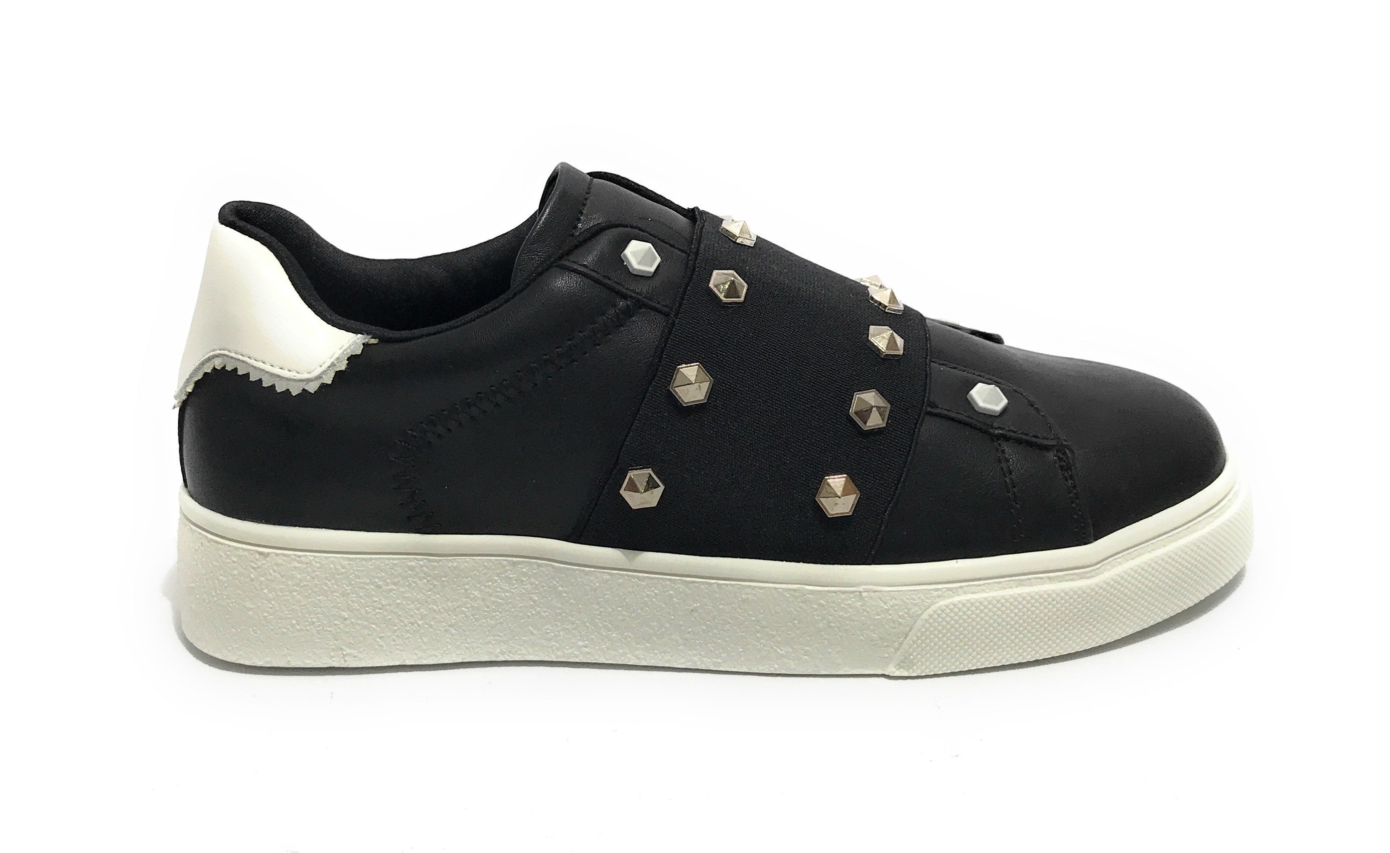 Scarpe donna sneaker/ slipon Gold&gold senza lacci ecopelle nero D23GG29 GB555