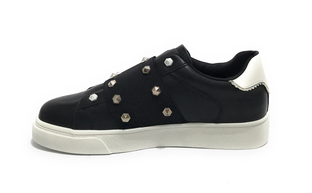 Scarpe donna sneaker/ slipon Gold&gold senza lacci ecopelle nero D23GG29 GB555