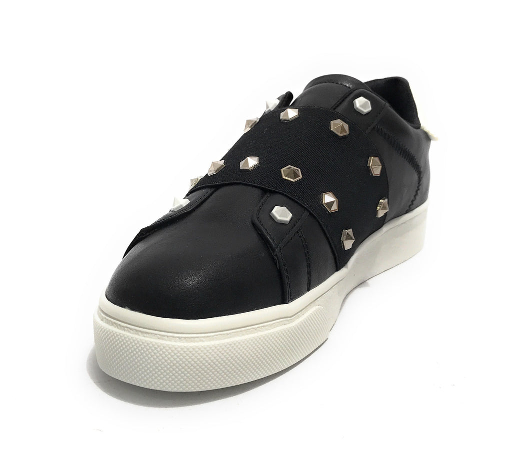 Scarpe donna sneaker/ slipon Gold&gold senza lacci ecopelle nero D23GG29 GB555