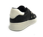 Scarpe donna sneaker/ slipon Gold&gold senza lacci ecopelle nero D23GG29 GB555