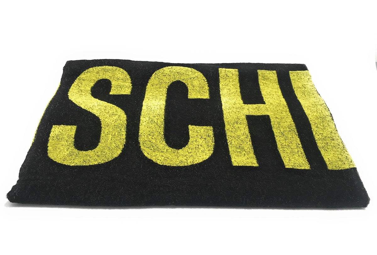 Telo mare Moschino con logo nero cotone C23MO26 A7401 5947