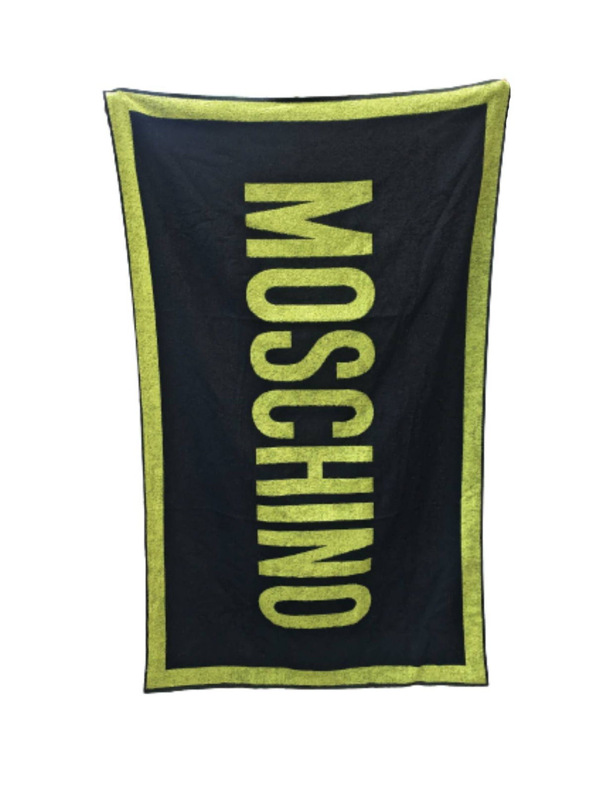 Telo mare Moschino con logo nero cotone C23MO26 A7401 5947