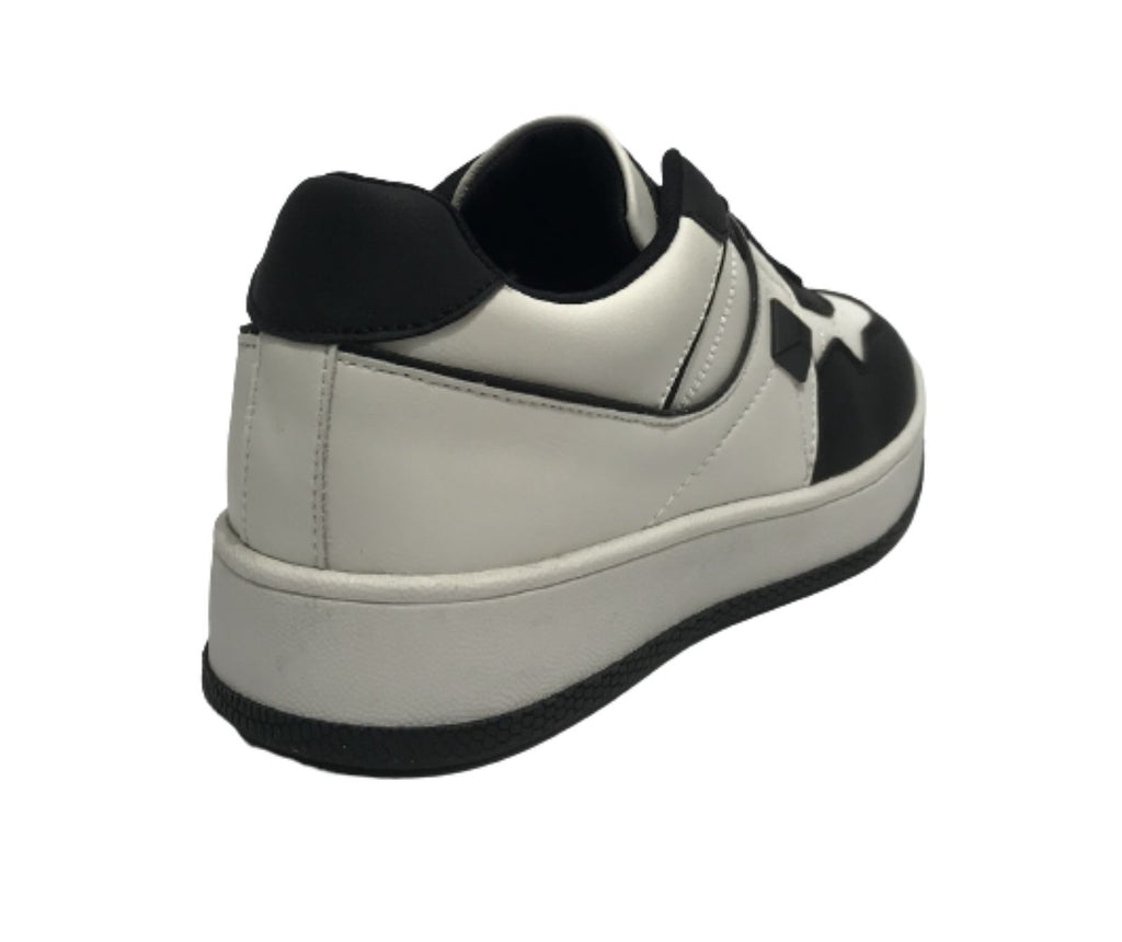 Scarpe donna sneaker Gold&gold ecopelle bianco/ nero D23GG07 GB511