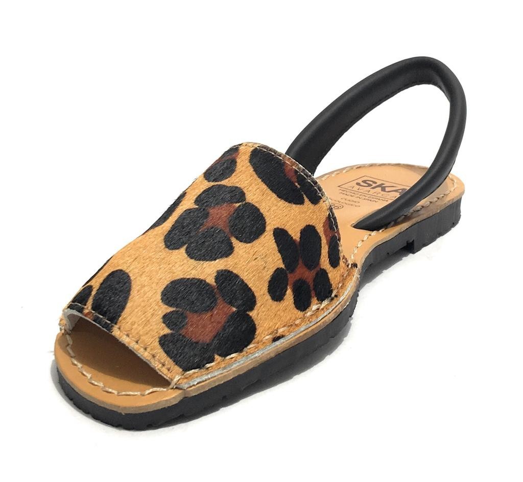 Sandalo donna minorchina Ska Shoes Ibiza in pelle cavallino st animalier DS22SK17