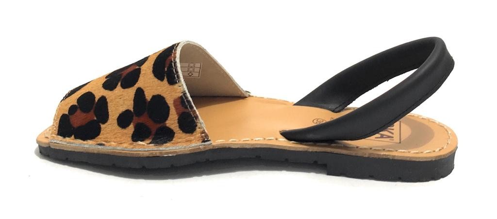 Sandalo donna minorchina Ska Shoes Ibiza in pelle cavallino st animalier DS22SK17