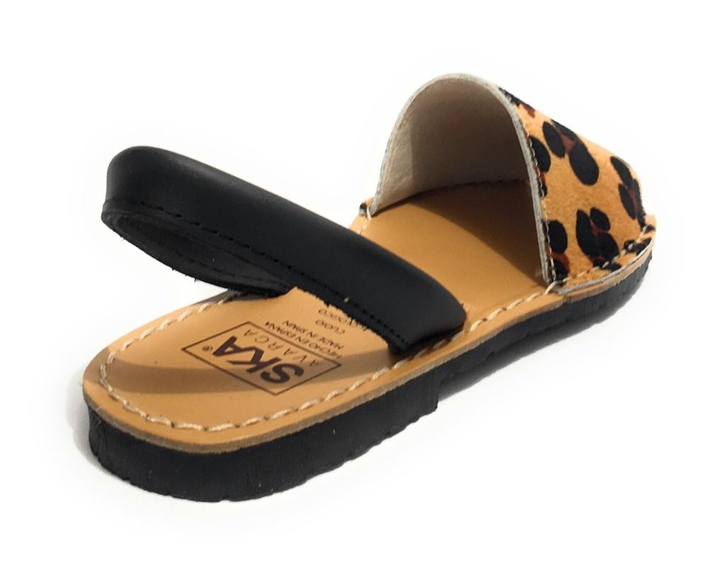 Sandalo donna minorchina Ska Shoes Ibiza in pelle cavallino st animalier DS22SK17