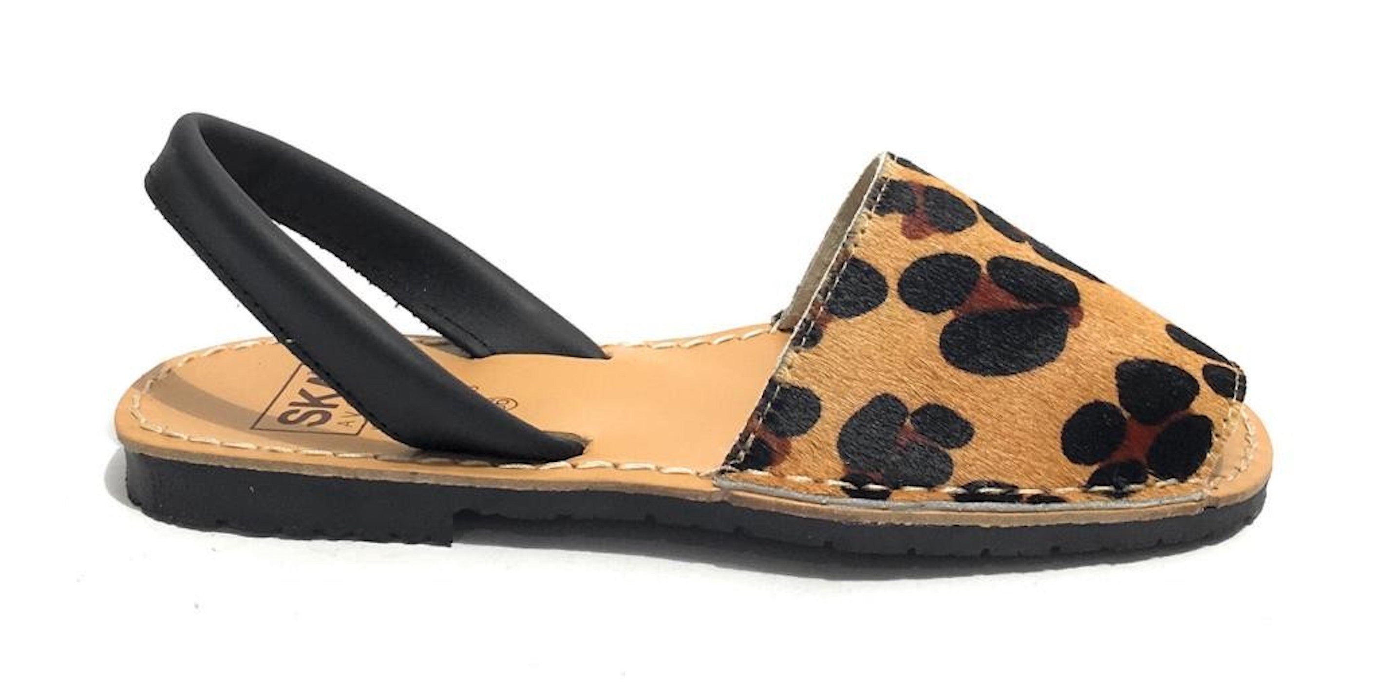 Sandalo donna minorchina Ska Shoes Ibiza in pelle cavallino st animalier DS22SK17