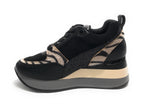 Scarpe donna sneaker Gold&gold ecopelle nero D23GG16 GB576