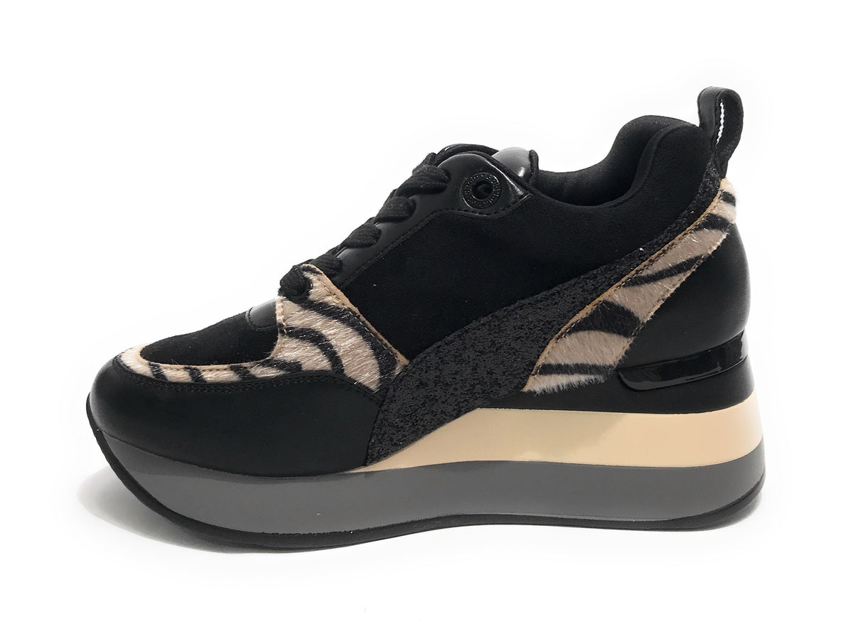 Scarpe donna sneaker Gold&gold ecopelle nero D23GG16 GB576