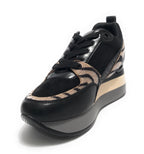 Scarpe donna sneaker Gold&gold ecopelle nero D23GG16 GB576