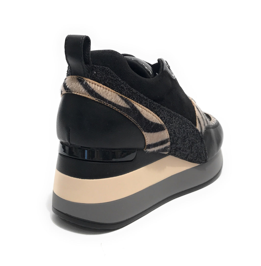 Scarpe donna sneaker Gold&gold ecopelle nero D23GG16 GB576
