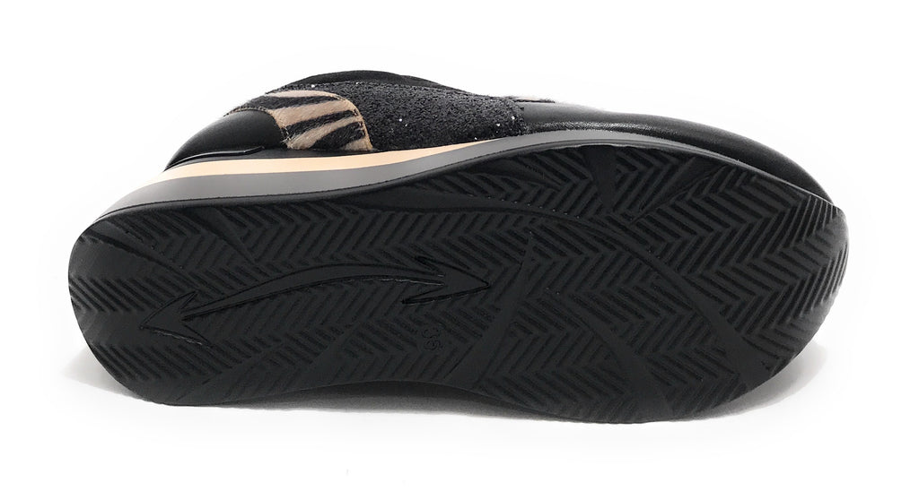 Scarpe donna sneaker Gold&gold ecopelle nero D23GG16 GB576