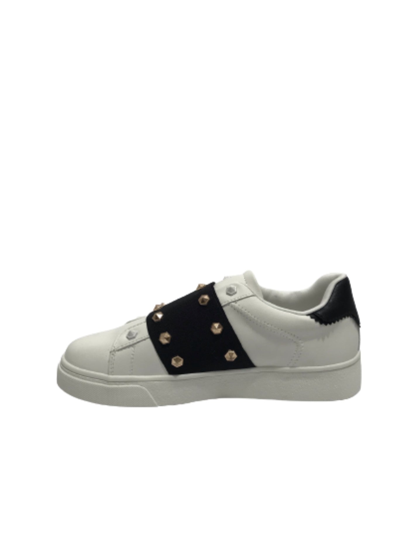 Scarpe donna sneaker/ slipon Gold&gold senza lacci ecopelle bianco D23GG30 GB555