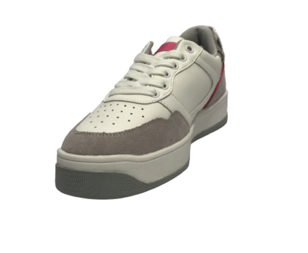Scarpe donna sneaker Gold&gold ecopelle bianco/ zebrato D23GG01 GB508
