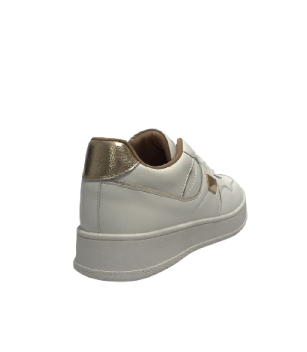 Scarpe donna sneaker Gold&gold ecopelle bianco D23GG10 GB511