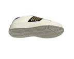 Scarpe donna sneaker Gold&gold ecopelle bianco/ nero con borchie DS22GG01 GB316