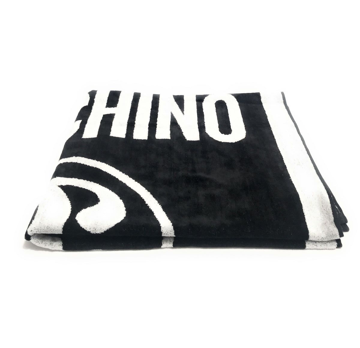 Telo mare Moschino con logo nero cotone C23MO25 A7406 5949