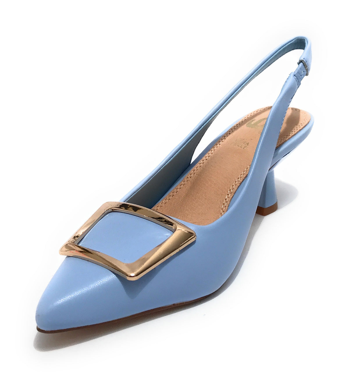 Scarpe donna Gold&gold decollete tallone aperto tc 65 celeste DS23GG11 GD736