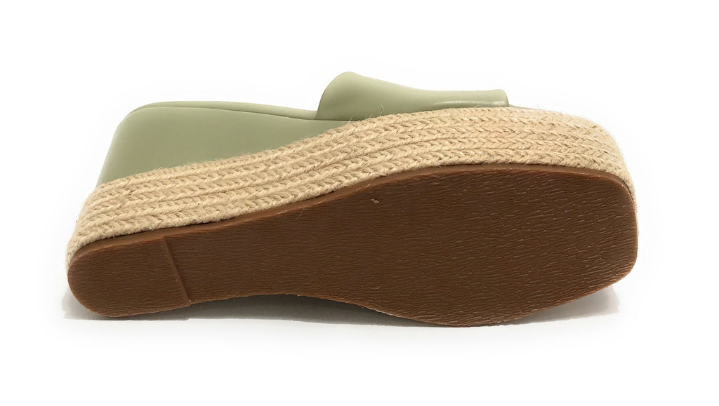 Scarpe donna Gold&gold sandalo con zeppa ecopelle verde DS23GG19 GD689