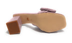 Scarpe donna Gold&gold sandalo con tacco ecopelle rosa DS23GG25 GD798