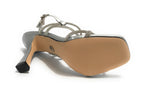 Scarpe donna Gold&gold sandalo con tacco ecopelle/ strass silver DS23GG43 GD772