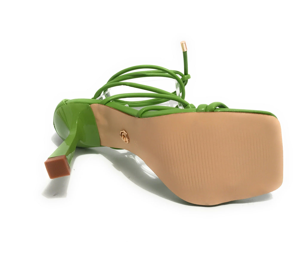 Scarpe donna Gold&gold sandalo con tacco tc 10 verde DS23GG47 GP23-467