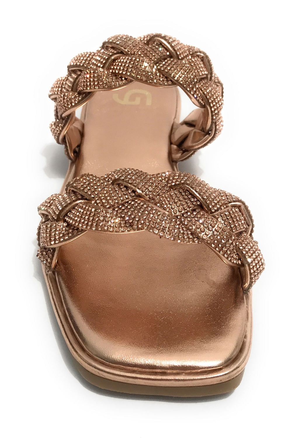 Scarpe donna Gold&gold ciabatta in ecopelle con strass rosa DS23GG56 GP23-476