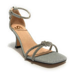 Scarpe donna Gold&gold sandalo con tacco lurex silver DS23GG57 GP23-439