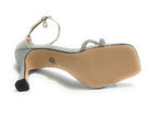 Scarpe donna Gold&gold sandalo con tacco lurex silver DS23GG57 GP23-439