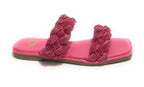 Scarpe donna Gold&gold ciabatta in ecopelle con strass fuxia DS23GG65 GP23-476