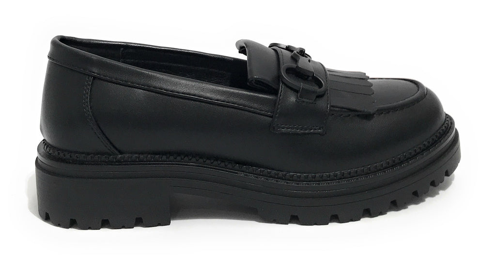 Scarpe donna mocassino Gold&gold ecopelle nero D24GG18 GB279