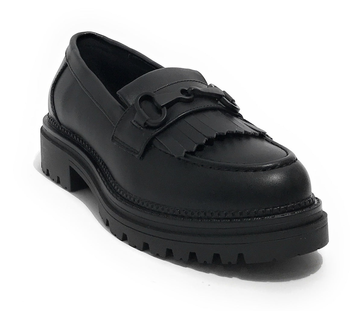 Scarpe donna mocassino Gold&gold ecopelle nero D24GG18 GB279