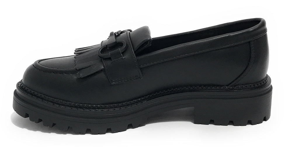 Scarpe donna mocassino Gold&gold ecopelle nero D24GG18 GB279