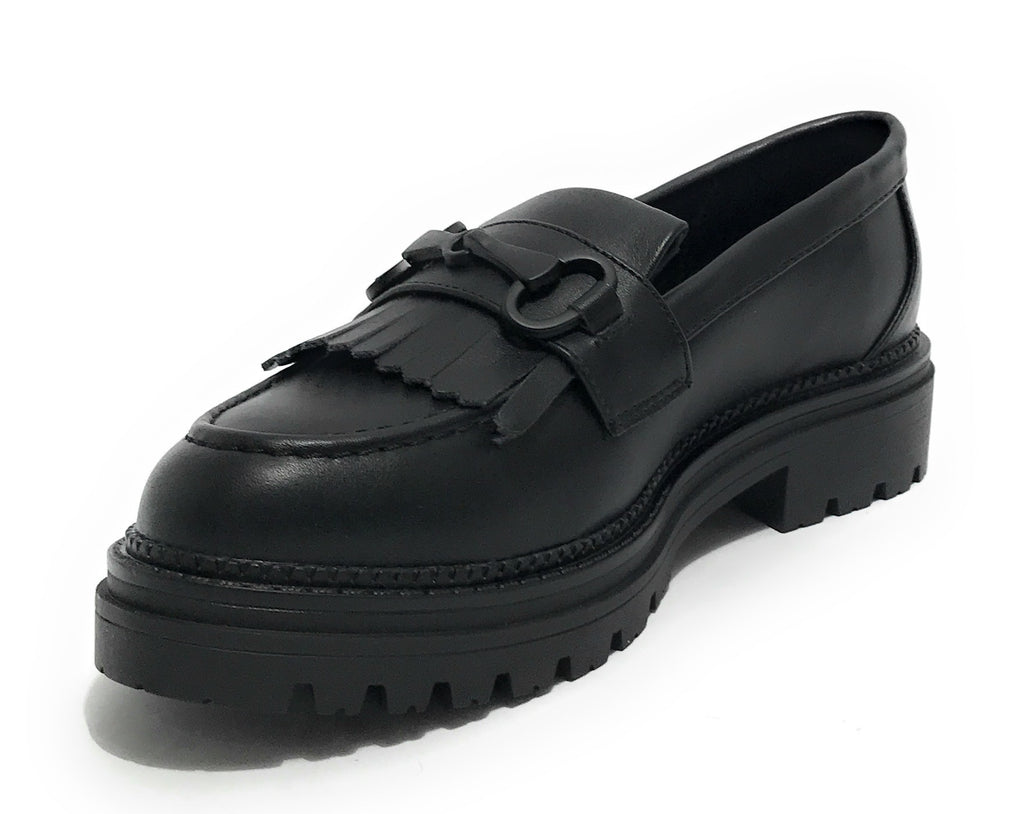 Scarpe donna mocassino Gold&gold ecopelle nero D24GG18 GB279