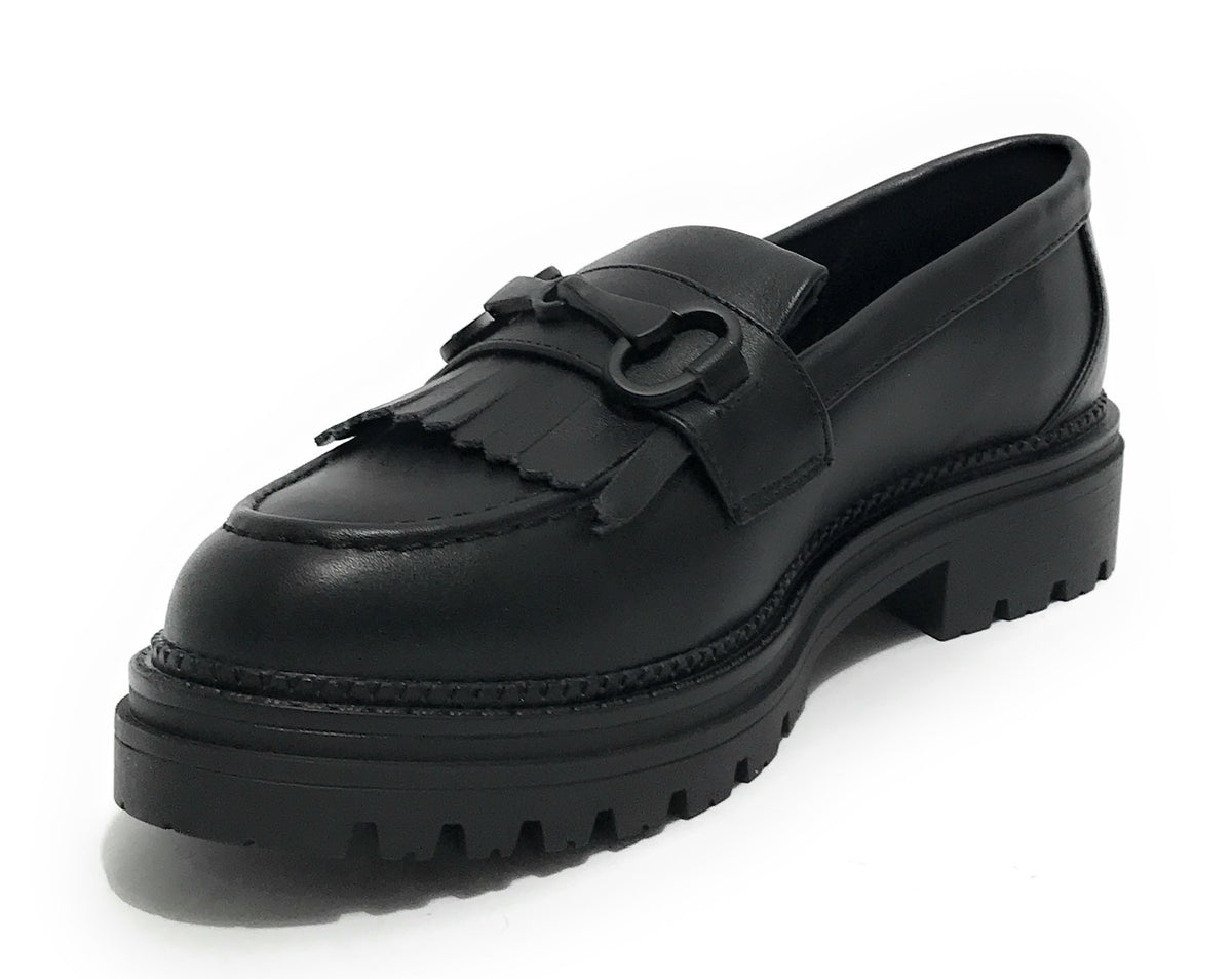 Scarpe donna mocassino Gold&gold ecopelle nero D24GG18 GB279