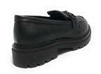 Scarpe donna mocassino Gold&gold ecopelle nero D24GG18 GB279