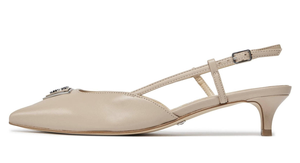 Décolleté Guess a punta Jesson tc 40 pelle taupe DS25GU02 FLPJESLEA05