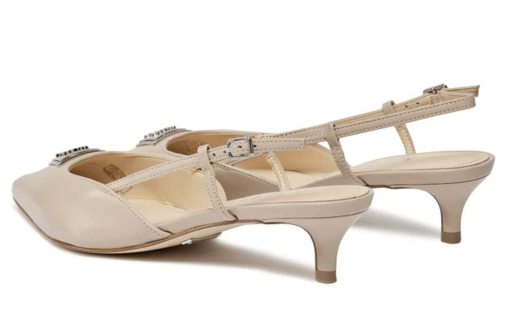 Décolleté Guess a punta Jesson tc 40 pelle taupe DS25GU02 FLPJESLEA05