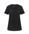 T-shirt donna Guess logo pizzo nero ES25GU45 W5RI08K9RM1