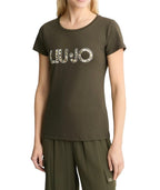 T-shirt donna Liu Jo lichene/animalier ES25LJ07 VA5154 JS003